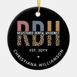 Adorno De Cerámica Regalos de higienistas dentales registrados por el