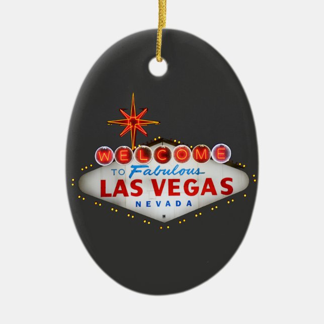 Adorno De Cerámica Regalos de Las Vegas (Frente)