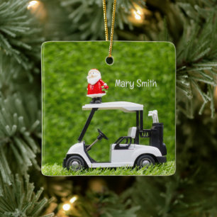 Adorno De Cerámica Regalos de Navidades con temática de golf para Gol