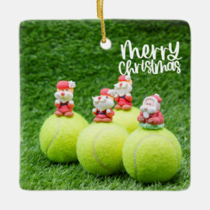 Adorno De Cerámica Regalos de Navidades de tenis