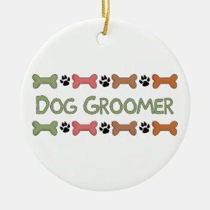 Adorno De Cerámica Regalos de Perro Groomer