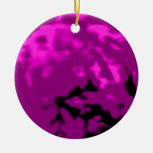 Adorno De Cerámica Regalos de plata púrpuras de Zazzle del MUSEO de