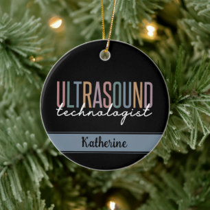 Adorno De Cerámica Regalos de Tecnólogos de Ultrasonido Personalizado