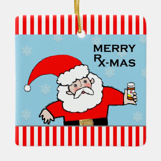 Adorno De Cerámica Regalos de vacaciones en farmacia (Anverso)