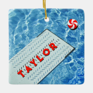 Adorno De Cerámica Regalos de vacaciones personalizados de natación y