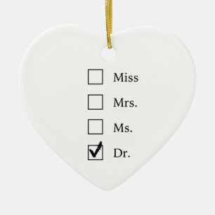 Adorno De Cerámica Regalos del PhD para las mujeres