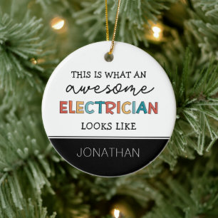 Adorno De Cerámica Regalos divertidos de los electrodistas personaliz