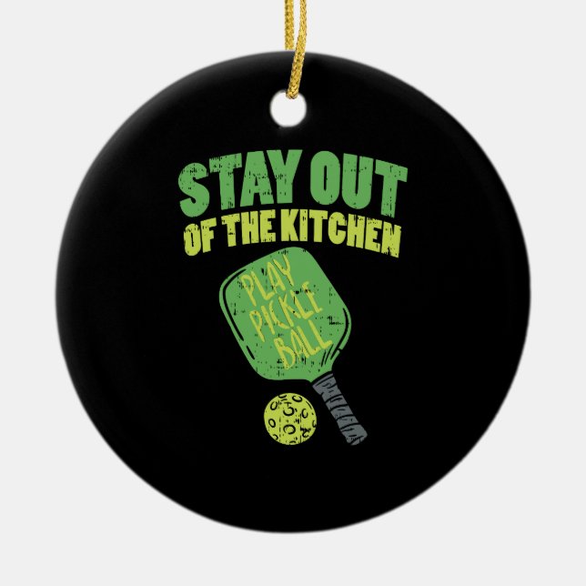 Adorno De Cerámica Regalos divertidos de pelota de bolas (Frente)
