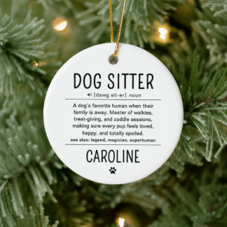 Adorno De Cerámica Regalos divertidos para cuidador de perros persona