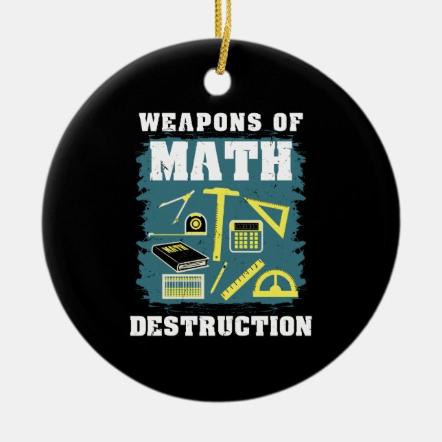 Adorno De Cerámica Regalos graciosos de matemáticas (Frente)