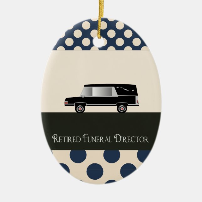 Adorno De Cerámica Regalos jubilados del director de funeraria (Frente)