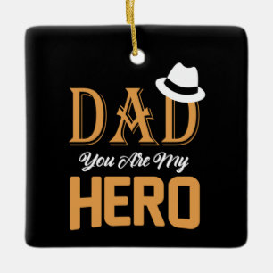 Adorno De Cerámica Regalos Papá   Papá Eres Mi Heroe