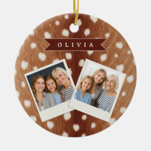 Adorno De Cerámica Regalos personalizados con estampado de ciervo est