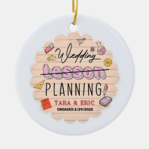 Adorno De Cerámica Regalos Personalizados Pareja Ornamento, Boda Plan