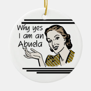 Adorno De Cerámica Regalos Retro Abuela