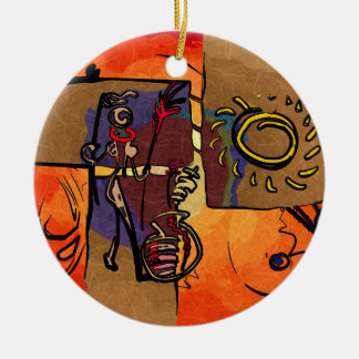 Adorno De Cerámica Regalos retros del estilo del vintage de África