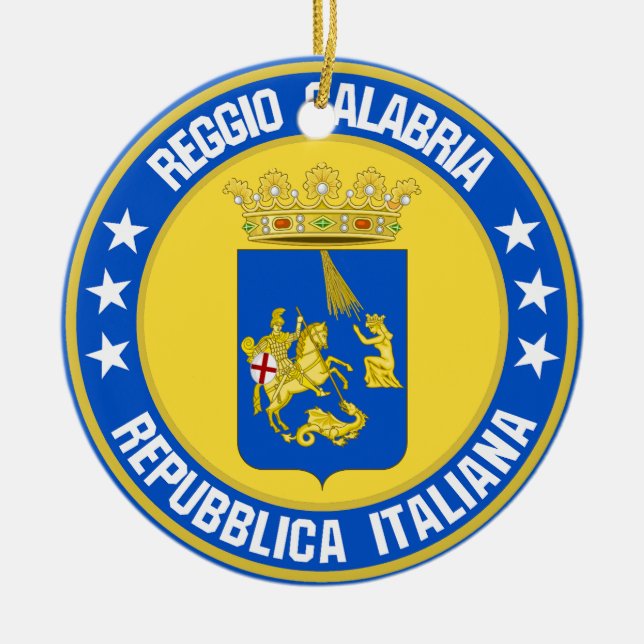 Adorno De Cerámica Reggio Calabria (Frente)