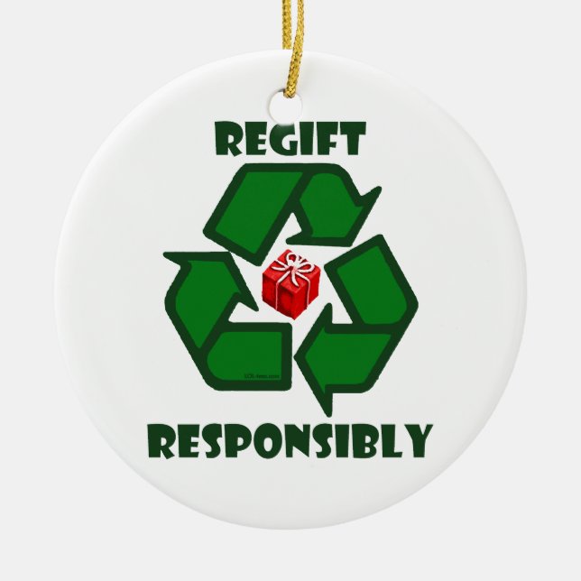 Adorno De Cerámica Regift responsable (Frente)