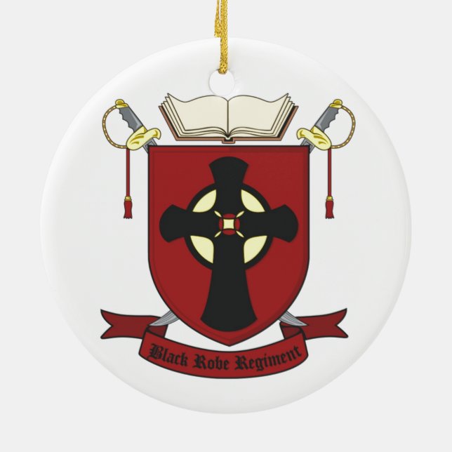 ADORNO DE CERÁMICA REGIMIENTO NEGRO DEL TRAJE (Atrás)