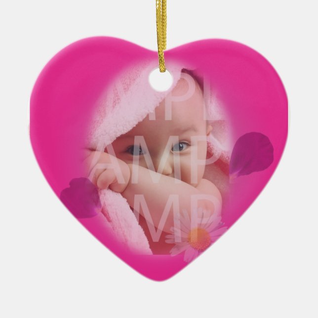 Adorno De Cerámica Registro de nacimiento del bebé (Frente)