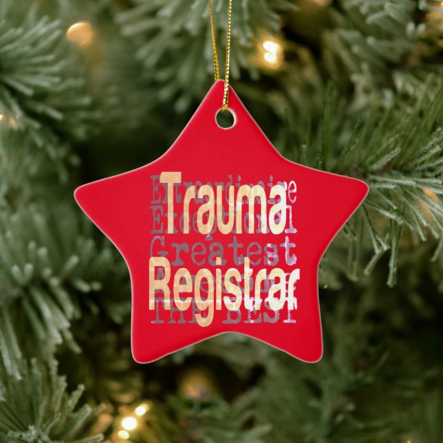 Adorno De Cerámica Registro de Trauma Extraordinaire (Árbol)