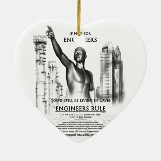 Adorno De Cerámica Regla de Ingenieros (Atrás)