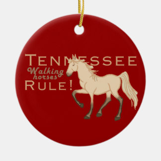 Adorno De Cerámica Regla de los caballos que caminan