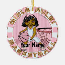 Adorno De Cerámica Reglas de chicas Baloncesto 
