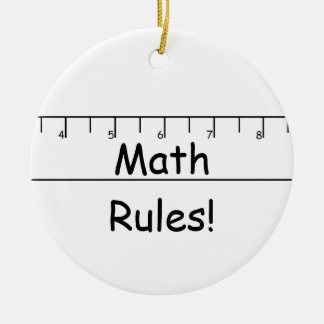 Adorno De Cerámica ¡Reglas de la matemáticas!