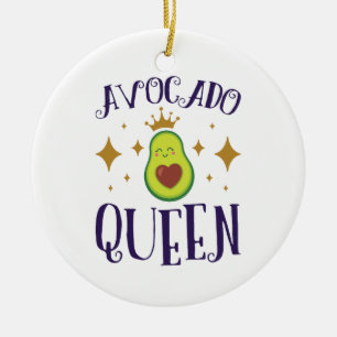 Adorno De Cerámica Reina de aguacate