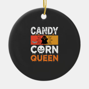 Adorno De Cerámica Reina de Caramelo de Calabaza Diseño SVG de Hallow