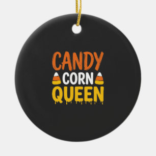 Adorno De Cerámica Reina de Caramelo de Halloween Gráfico_1