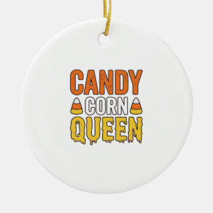 Adorno De Cerámica Reina de Caramelo de Maíz Diseño de Camiseta Vinta