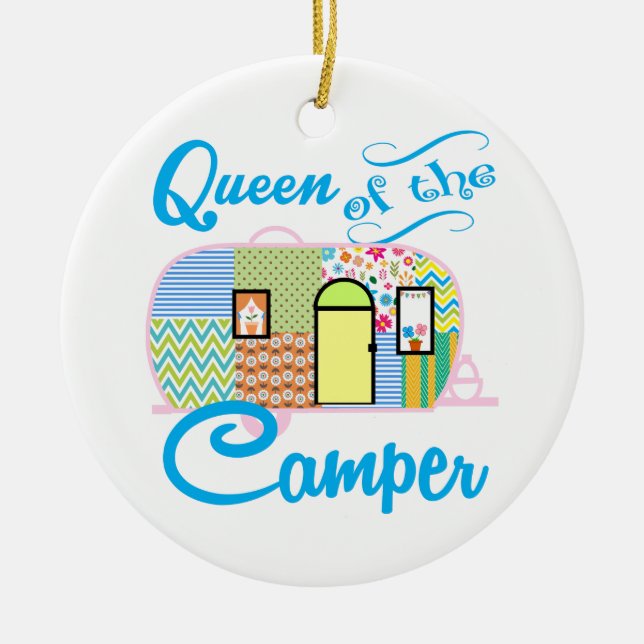 Adorno De Cerámica Reina del Camper (Frente)
