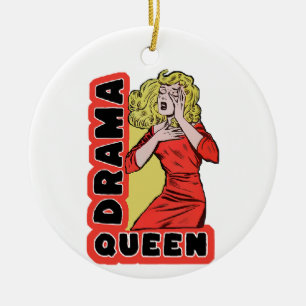 Adorno De Cerámica Reina del drama porque todo me emociona demasiado