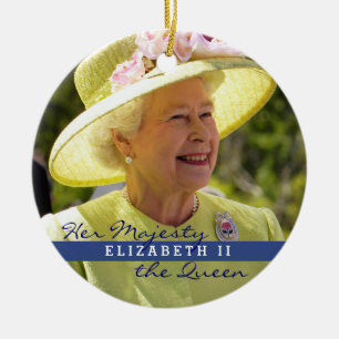Adorno De Cerámica Reina Elizabeth de Inglaterra