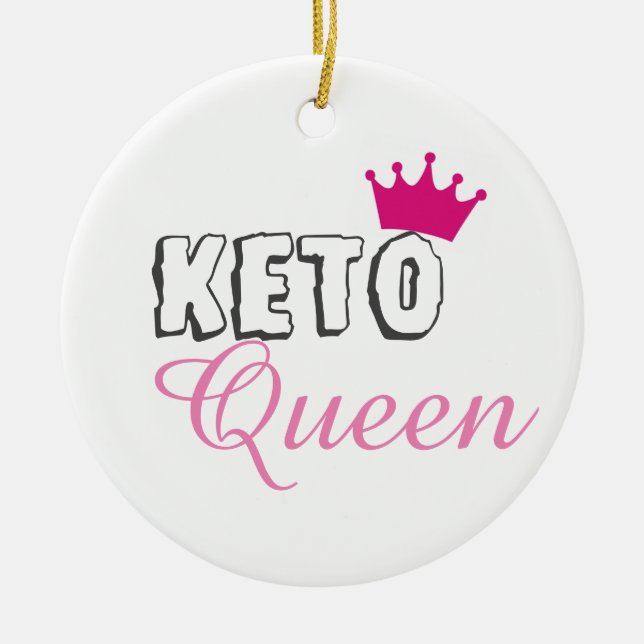 Adorno De Cerámica Reina Keto (Frente)