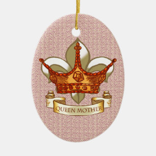 Adorno De Cerámica Reina real madre