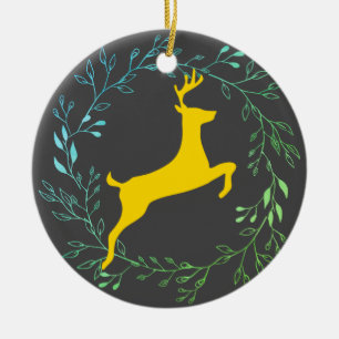 Adorno De Cerámica Reindeer - Blitzen