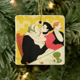 Adorno De Cerámica Reine de Joie (Reina del Placer) Toulouse Lautrec