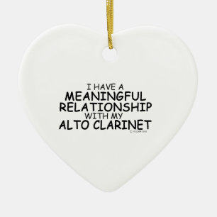 Adorno De Cerámica Relación Significativa Alto Clarinet