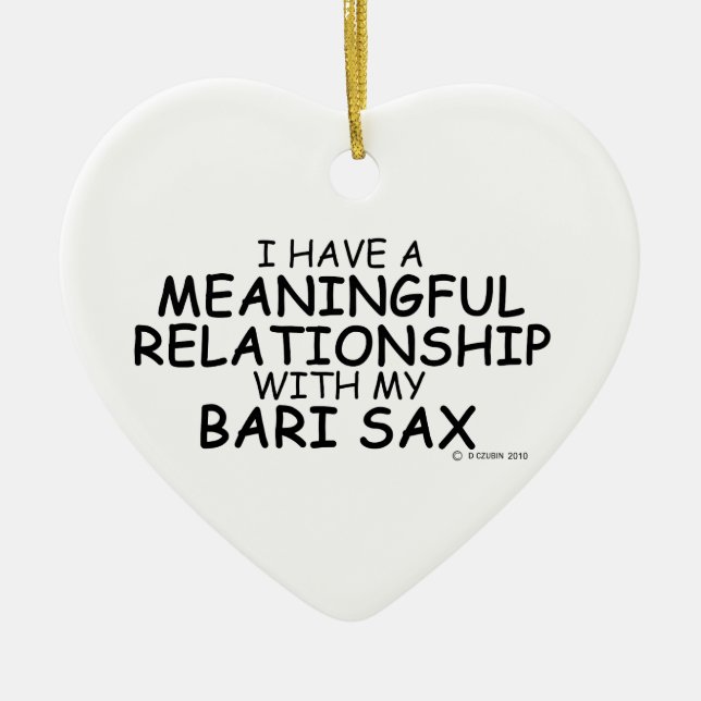 Adorno De Cerámica Relación significativa Bari Sax (Frente)