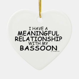 Adorno De Cerámica Relación Significativa Bassoon