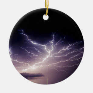 Adorno De Cerámica Relámpago de la noche