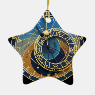 Adorno De Cerámica Reloj astronómico-Praga Orloj