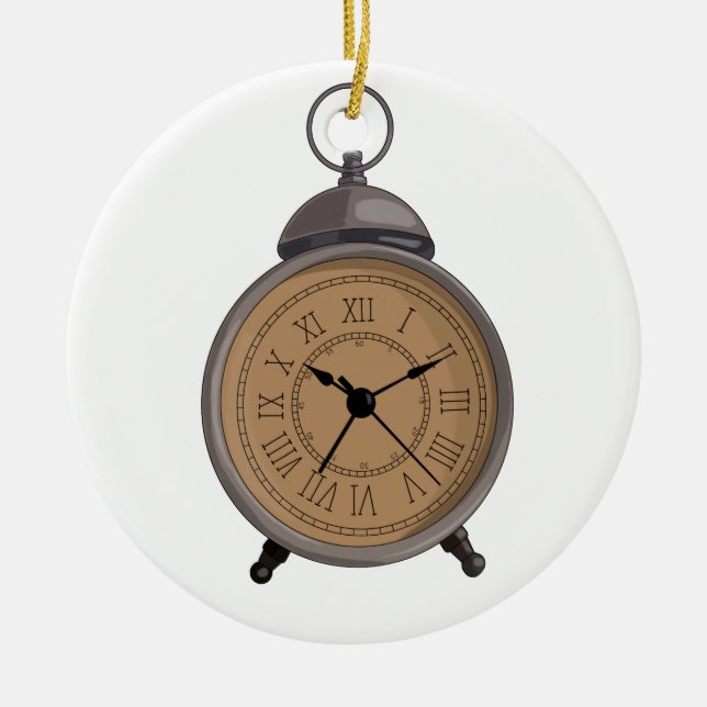 Adorno De Cerámica Reloj de alarmas venecianas adorable (Frente)