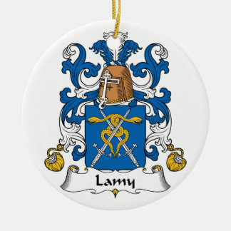 Adorno De Cerámica Reloj familiar lama