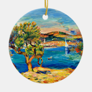 Adorno De Cerámica Renoir - L'Estaque, pintura famosa,