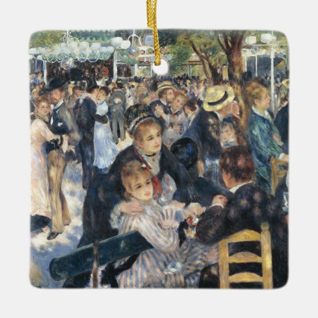 Adorno De Cerámica Renoir Moulin Dance Galette Fiesta (Anverso)