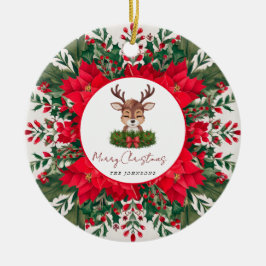 Adorno De Cerámica Renos Navidades personalizados